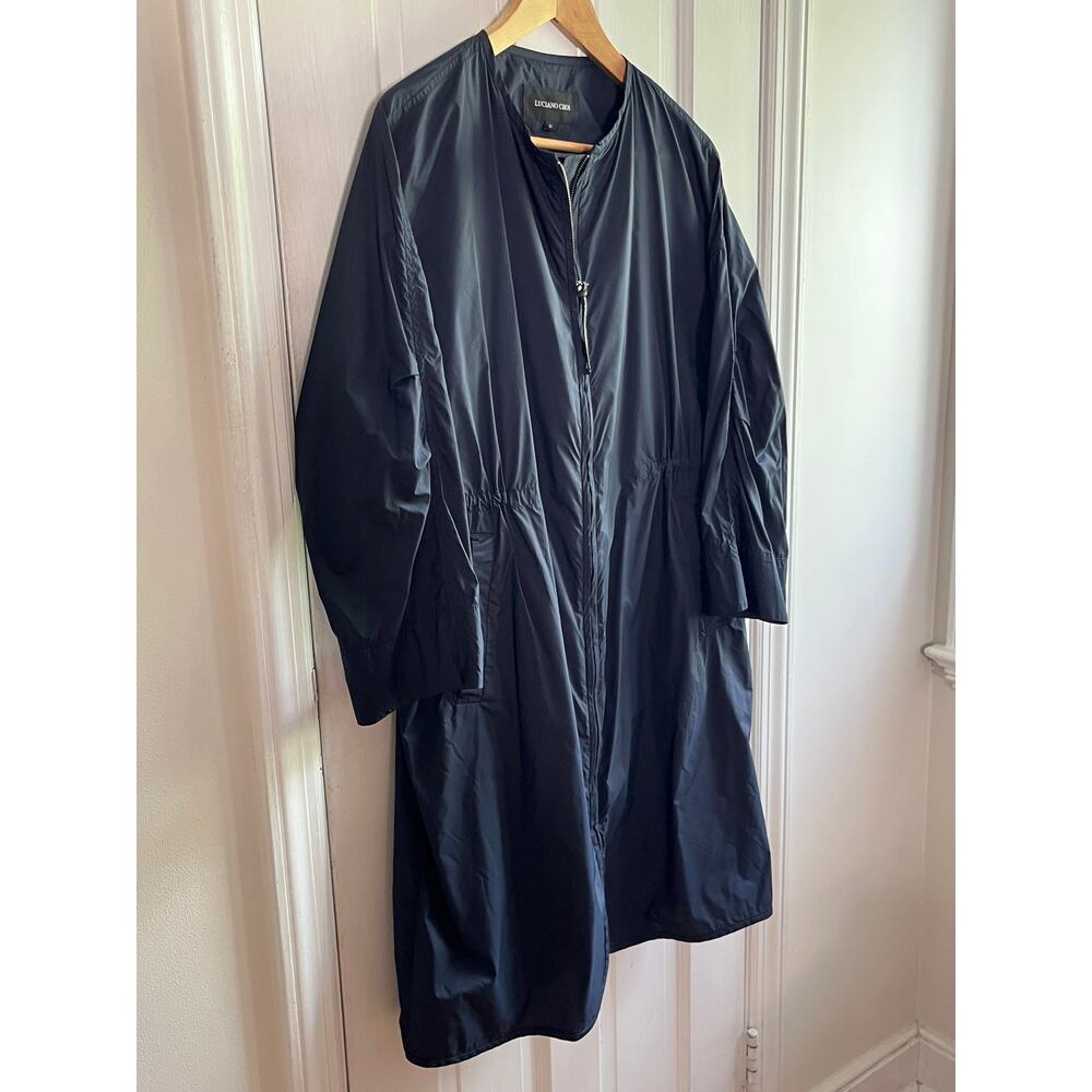 Luciano Choi Luxury Tech Parka / Lightweight Trench - US L - 💎 Rhinestone Zip - Picture 3 of 10